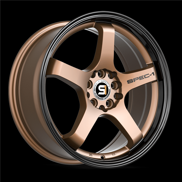 SPEC-1 SPT-31 MATTE BRONZE & BLACK LIP 18X8.5 5X4.5/5X4.75 +38 +73.1 *NC*