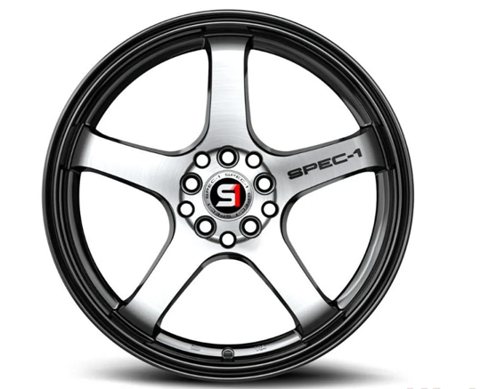 SPEC-1 SPT-31 19X9.5 GLOSS BLACK & MACHINE 5X100/5X4.5 +42 73.1 *NC*