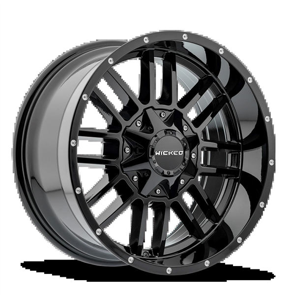 WICKED-OFFROAD W826 ALL GLOSS BLACK 20X10 8X6.5/8X180 -18 +125.2