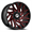 XF OFF-ROAD XF-229 GLOSS BLACK & RED MILLED 22X10 6X135/6X5.5 -18 +106.4 *NC*
