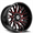 XF OFFROAD XF-230 GLOSS BLACK & RED MACHINED 17X9 5X127/5X139.7 +0 78.1 *NC*