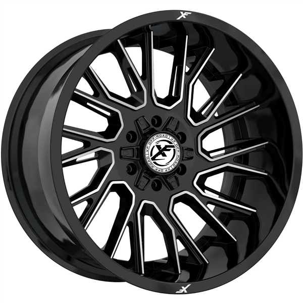 XF OFF-ROAD XF-230 GLOSS BLACK & MACHINED 20X9 6X135/6X5.5 0 +106.4 *NC*