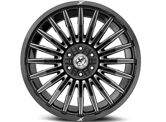 XF OFFROAD XF-231 GLOSS BLACK & MILLED 17X9 5X127/5X139.7 +0 78.1 *NC*