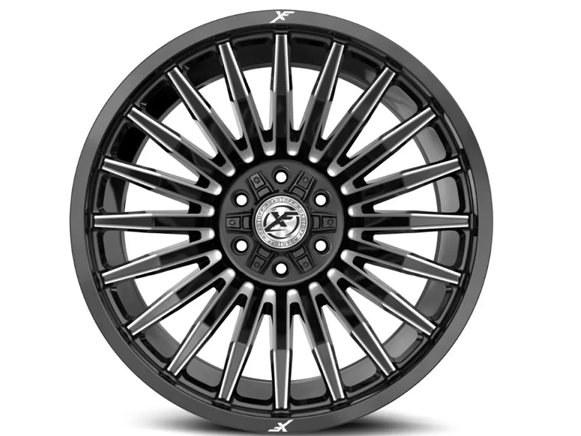 XF OFFROAD XF-231 GLOSS BLACK & MILLED 17X9 6X135/6X139.7 +0 106.4 *NC*