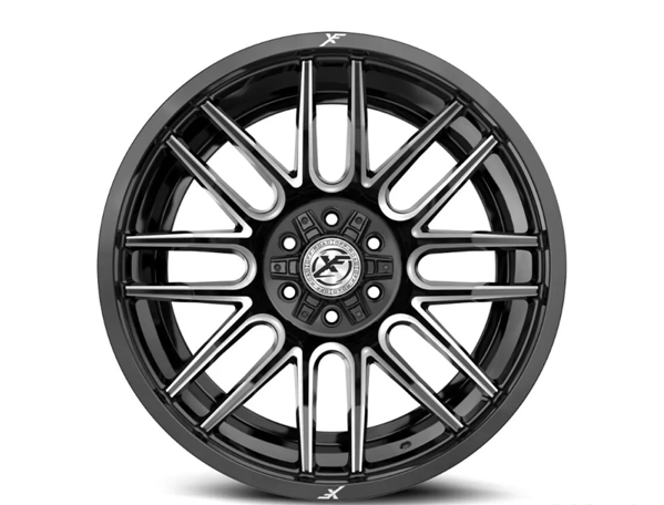 XF OFFROAD XF-232 GLOSS BLACK & MILLED 17X9 5X127/5X139.7 +0 78.1 *NC*