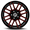 XF OFFROAD XF-232 GLOSS BLACK & RED MILLED 17X9 5X127/5X139.7 +0 78.1 *NC*
