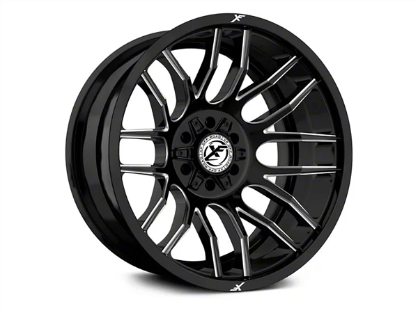 XF OFFROAD-XF232 GLOSS BLACK MILLED 20X10 6X135/6X5.5 -24 +106.4 *NC*