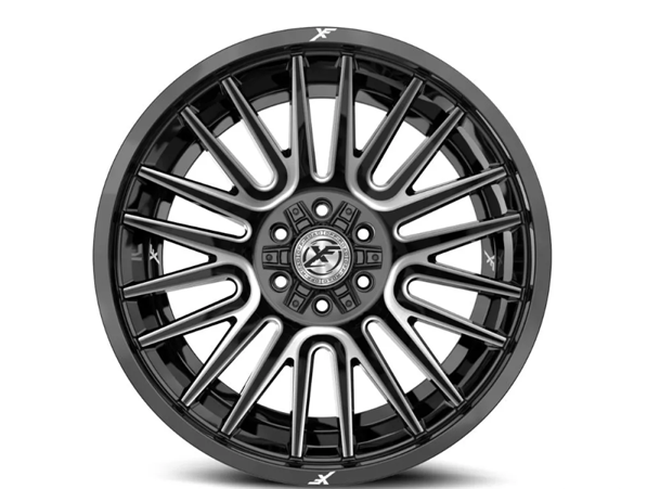 XF OFFROAD XF-234 GLOSS BLACK & MILLED 17X9 6X135/6X139.7 +12 106.4 *NC*