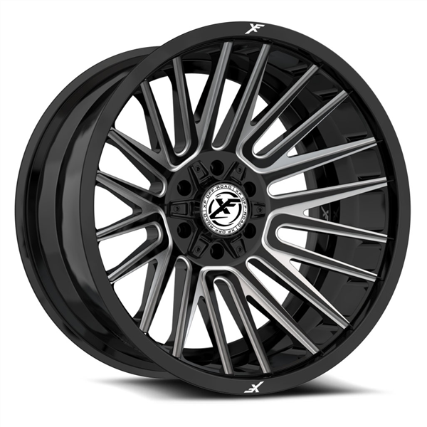 XF OFF-ROAD XF-234 GLOSS BLACK & MILLED 20X9 5X127/5X139.7 +0 +78.1 *NC*