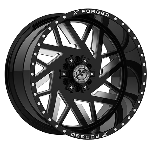 XFX FORGED XFX-306 BLACK/MILLED 20X9.0 6X135/6X5.5 +0 +108 **FORGED** *FLOATING CAPS*